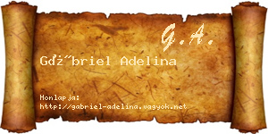 Gábriel Adelina névjegykártya